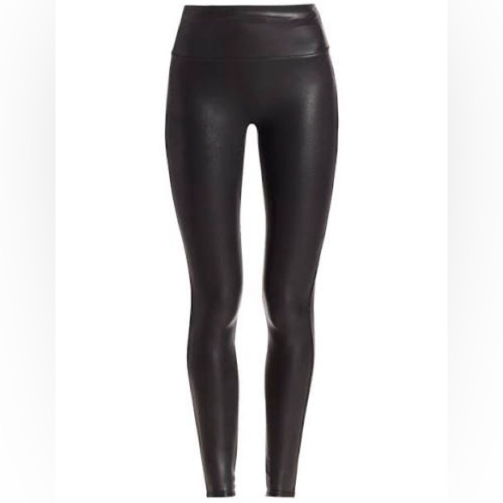 Spanx Black Faux Leather leggings